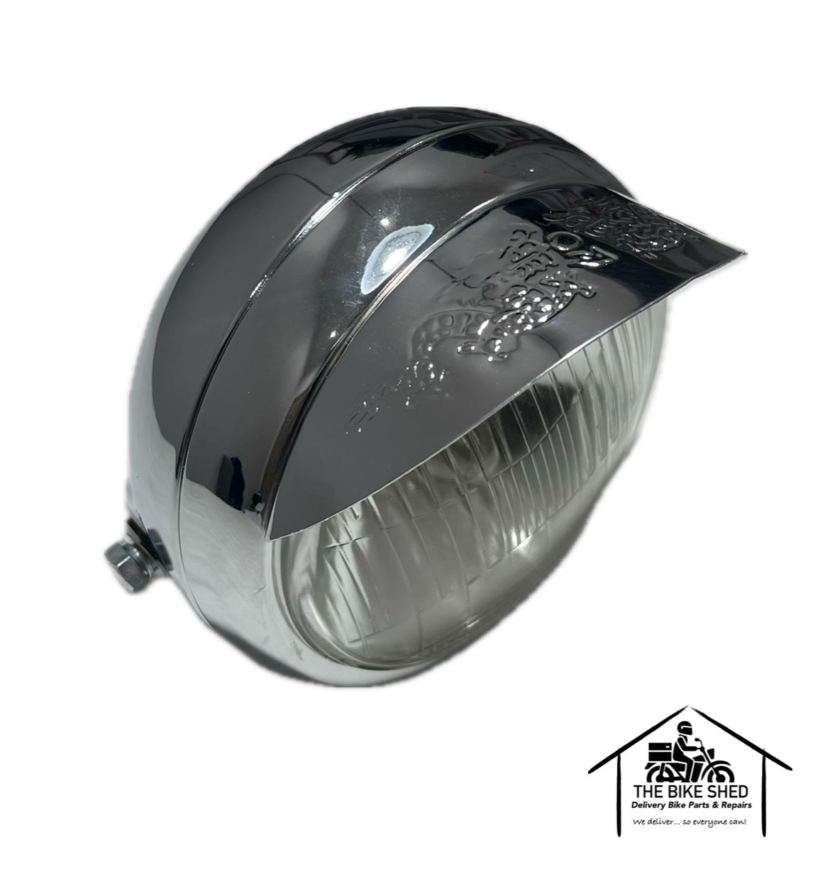 Chrome Headlight With Peak